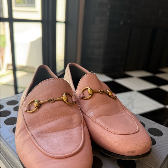 Gucci Brixton Loafers in Pink - Picture 1 of 5